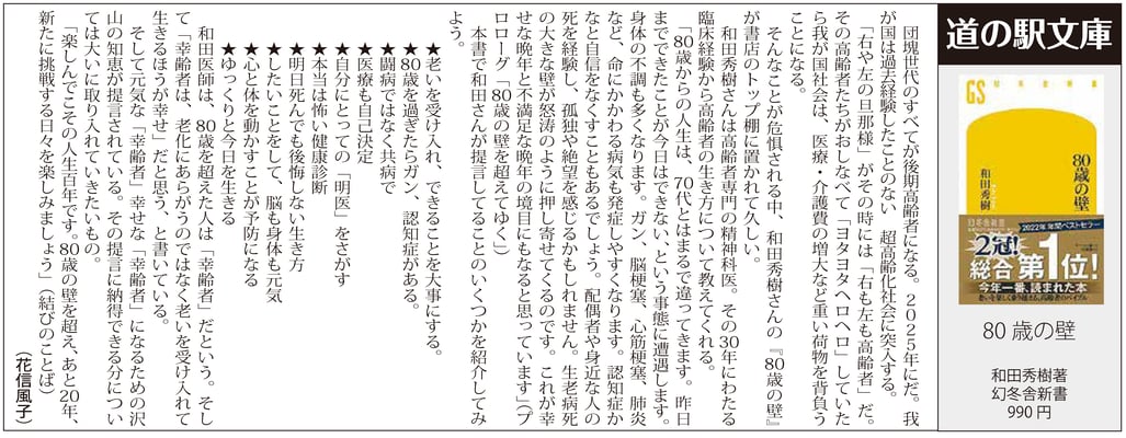 ≪第63号：2023（令和5）年5月≫  80歳の壁