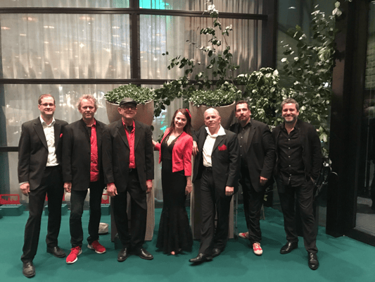 Alma Cilurzo Jazzsängerin mit Jazz Band Pocket Jukebox Peter Wespi Zürich Dolder