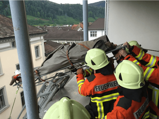 Personenrettung über Leitern
