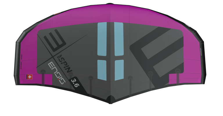 Ensis Wing Top Spin Boom Wing Purple in 3.6m²