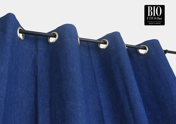 ブルー/ハトメ金具:ブルー