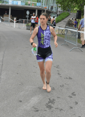 Wettkampf: Aus dem Wasser Richtung Wechselzone