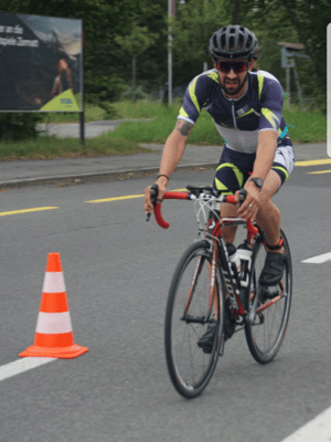 Wettkampf: 20km Radfahren