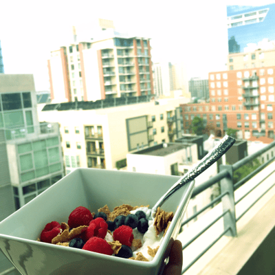 Frühstück mit Aussicht