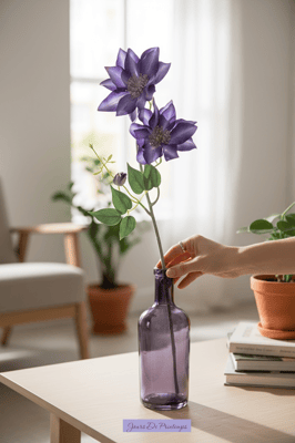 Clématite artificielle haut de gamme