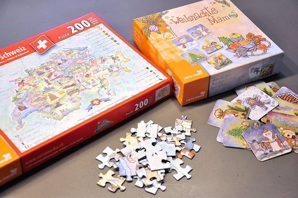 Carta Media – Illustration und Kreation von Puzzle und Memo-Spiel