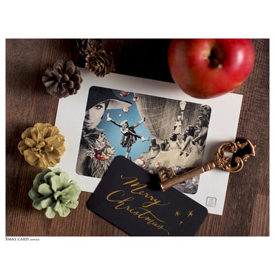 Christmascard | collage 『クリスマスカード』2019｜コラージュ ©️ミーシャグラフィカ