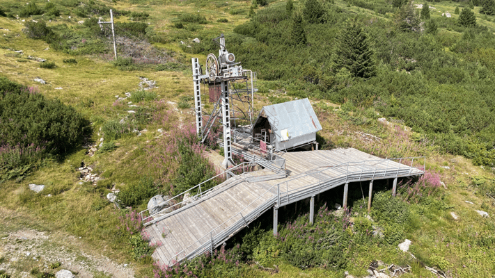 Skilift im Rila Gebirge
