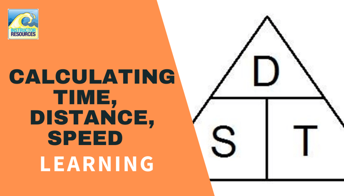 How to calculate speed, time, distance from a nautical chart?