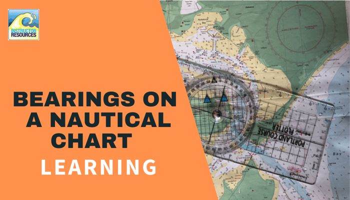 How to take a bearing from a nautical chart?