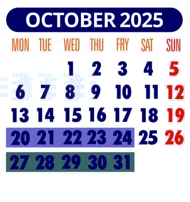 VMByachts Schedule | October 2025