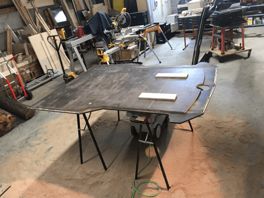 Zum Fräsen vorbereitet