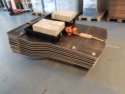 zum Transport bereit