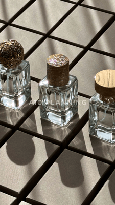 ゴールデンゲートチタン製高級カスタマイズ香水キャップゴールドシルバーブラウン