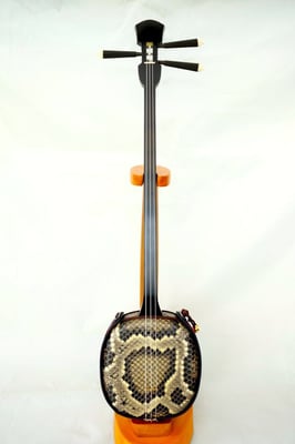 黒木の縞黒材三線 三線 棹のみ 黒木 黒檀 沖縄 琉球 三味線 送料込み 三線 縞黒檀(しま