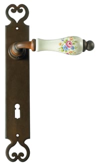 Maniglia per porta in ferro battuto