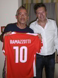Manfred mit Eros Ramazzotti