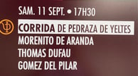 Toros de Pedraza de Yeltes pour Morenito de Aranda, Thomas Dufau et Gomez del Pilar