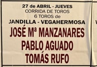 Toros de Victoriano del Rio pour Jose Maria Manzanares, Pablo Aguado et Tomas Rufo
