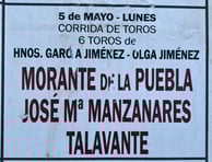 Toros de Garcia Jimenez pour Morante, JM Manzanares et Talavante