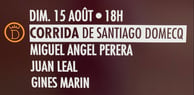  Toros de Santiago Domecq pour Miguel Angel Perera, Juan Leal et Ginès Marin