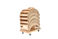 Rückbeuger Stapler in klein zur praktischen Aufbewahrung der Yoga Rückbeuger in normaler Größe von yogawood.