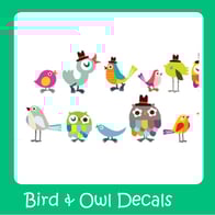 wall decals-wall stickers-birds-owls