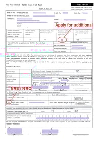 Rights application form