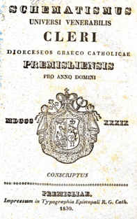 Schematismus Premisliensis 1839 lemko.pl