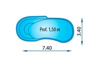 Piscina poliester Hydrus 7