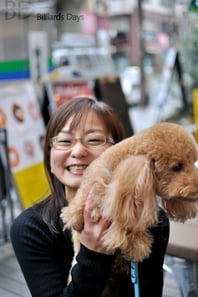 中島美秀プロ（JPBA）。もちろん左です