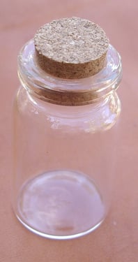 Fiole en verre taille 2