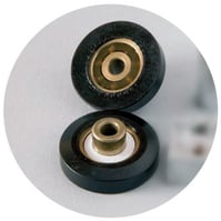 Rodamiento para cortina de vidrio