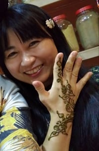 参考までに、描いてもらった直後の写真です