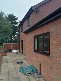 External view of a single-storey extension