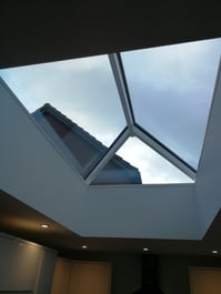 Roof light over single-storey extension