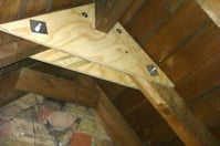 Roof strengthening works