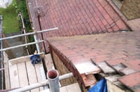 Works to repair a roof verge