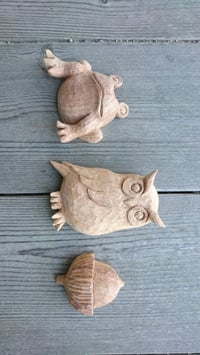 かえる　どんぐり