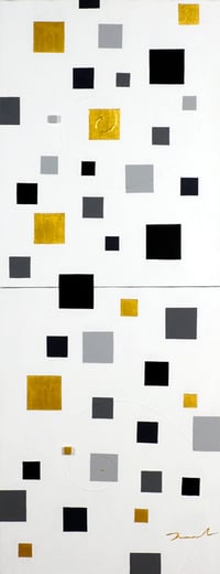 Thank you 6   F6×2   318mm×820mm  Acrylic, wood 2017