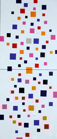 Thank you 4   F8×2   380mm×910mm(2pieces)  Acrylic, wood 2016