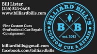 Billiard Bill's Custom Cues Buying-Selling-Trading
