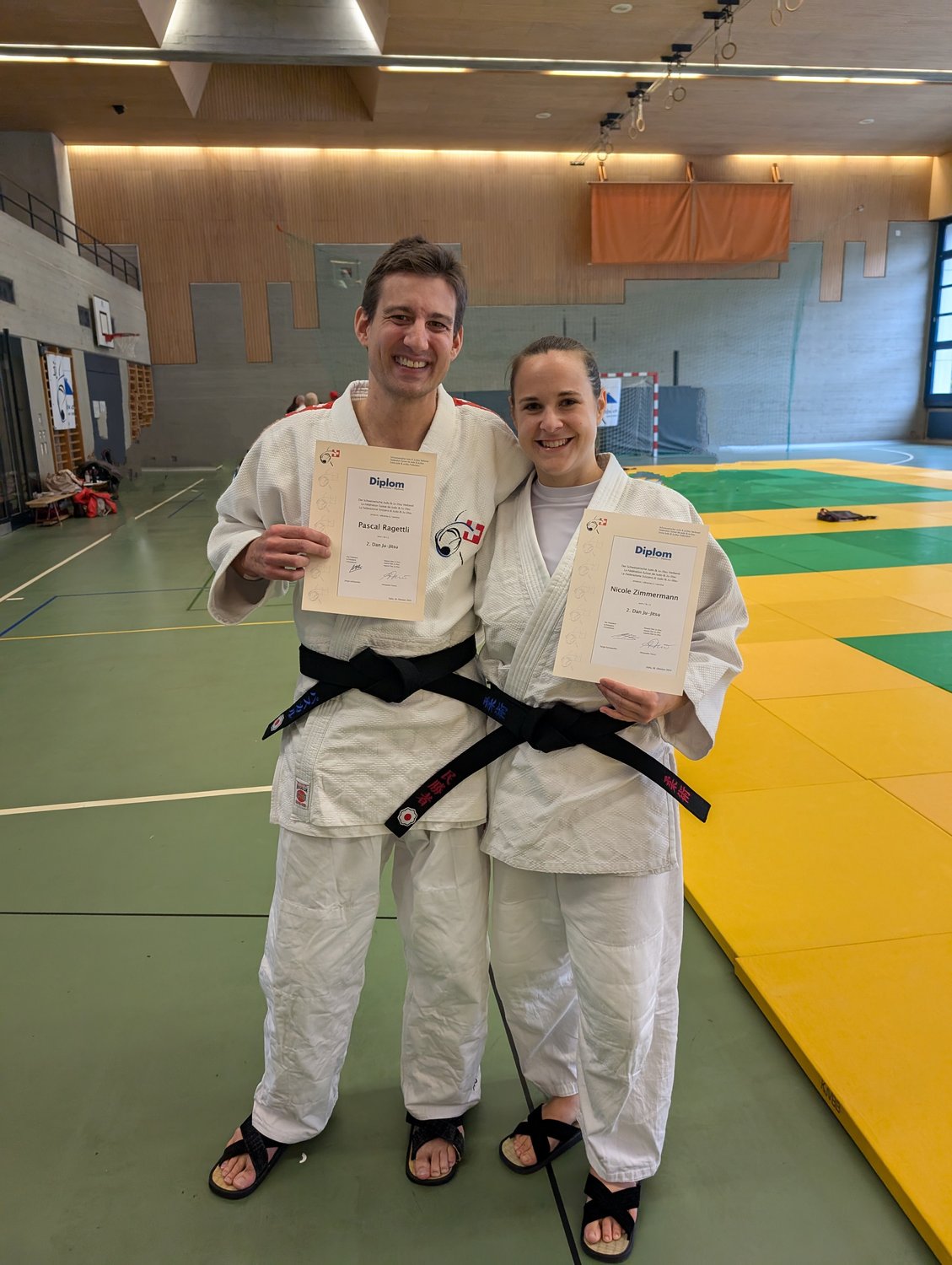 Pascal erreicht den 2. Dan in Jiu-Jitsu