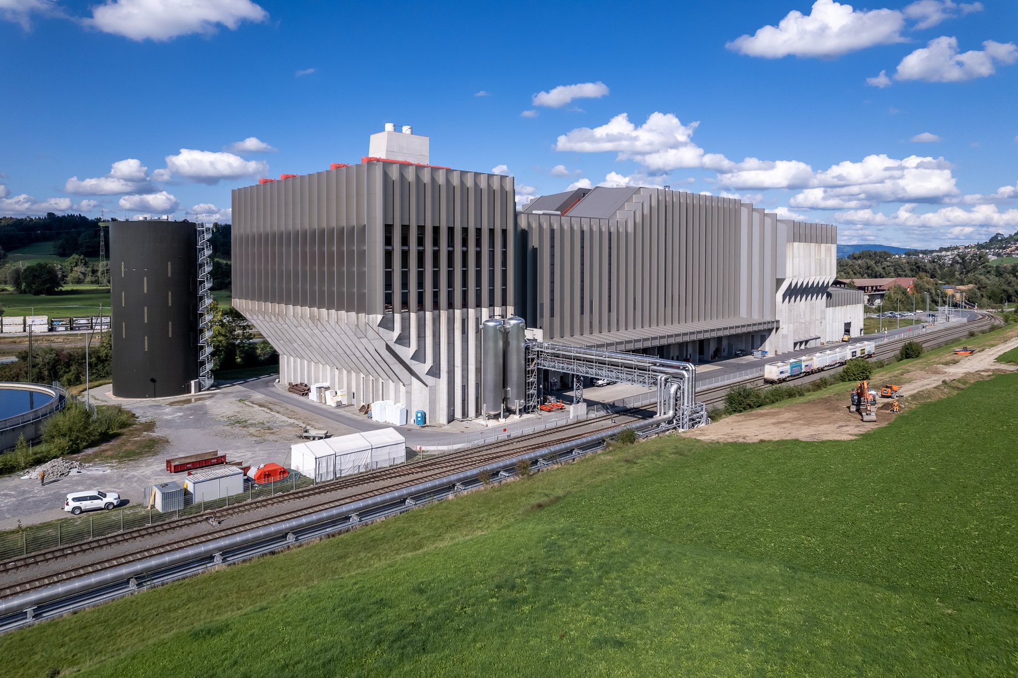 KVA Renergia Perlen aus der Vogelperspektive