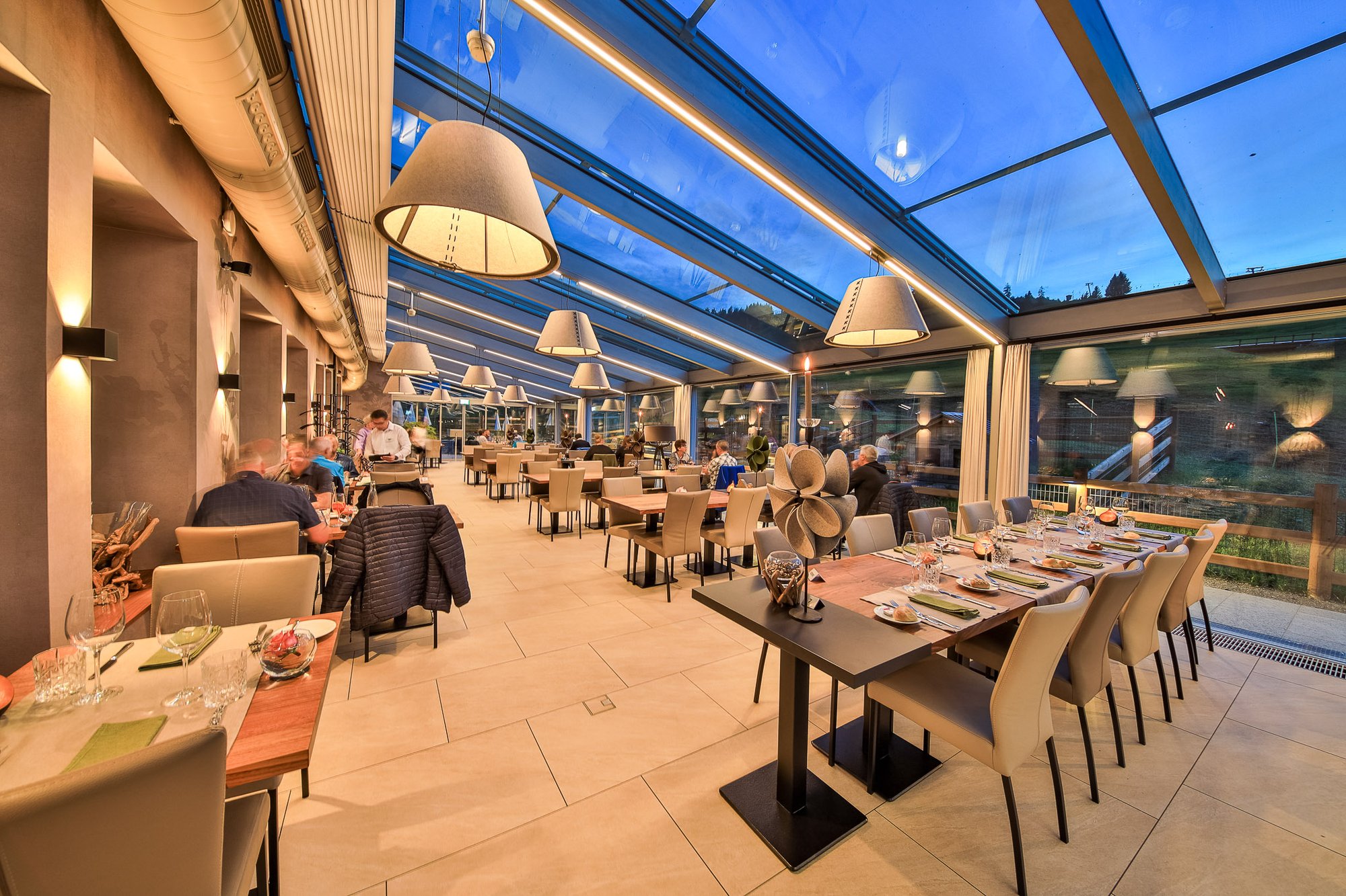 Neue Wintergärten im Hotel Rischli