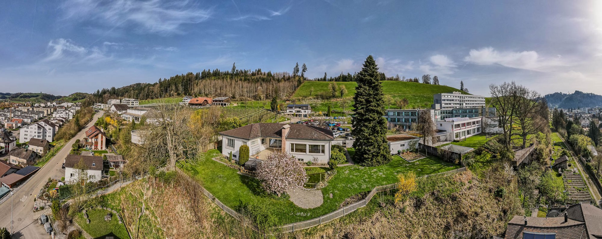 Drohnenaufnahmen für ein Bauprojekt