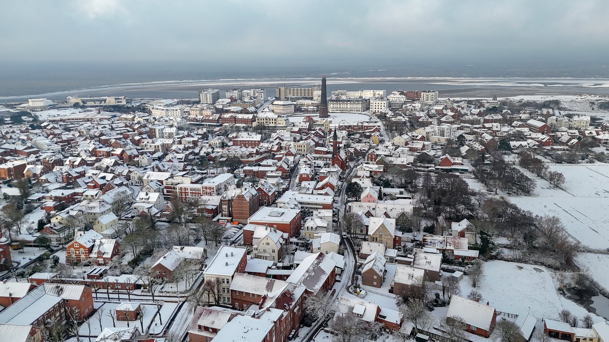 Wintereinbruch zum Jahresauftakt 2026 auf Borkum
