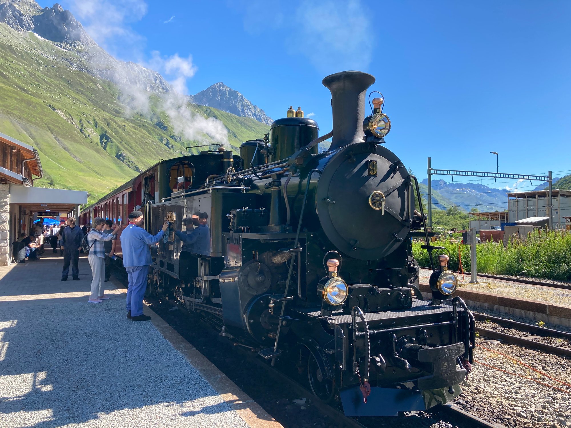 Eisenbahnromantik - mit der Dampfbahn auf der Furkabergstrecke