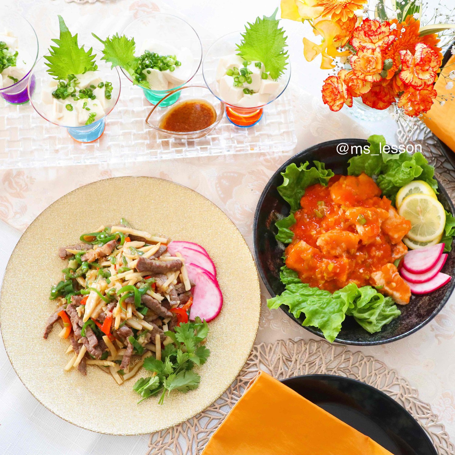 1月親子キッズレッスンの様子「先生ピーマン食べれたよ！」