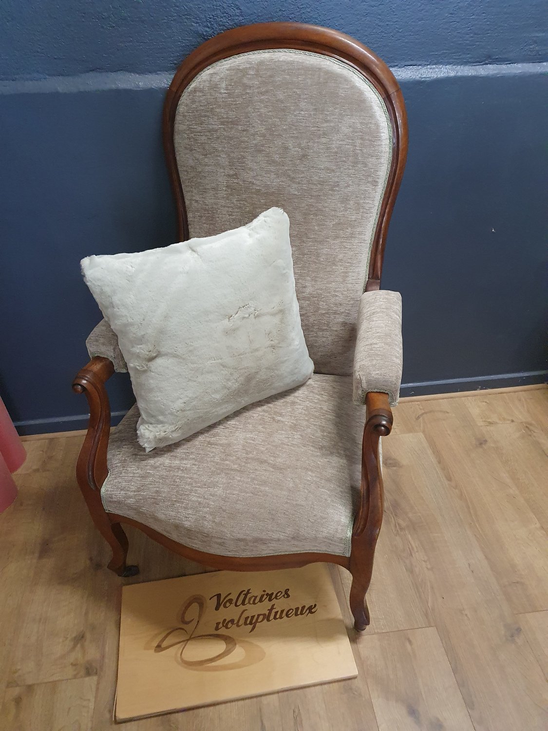 Voltaire uni velours